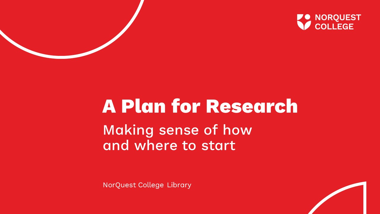 A Plan for Research